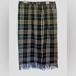 Briggs wool blend skirt plaid 14P